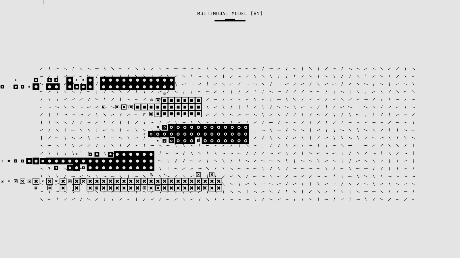 A dynamic network of AI models and routes visualized in a dark theme