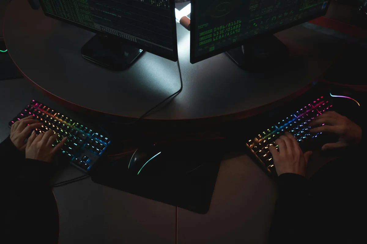 Illustration of a digital attack vector