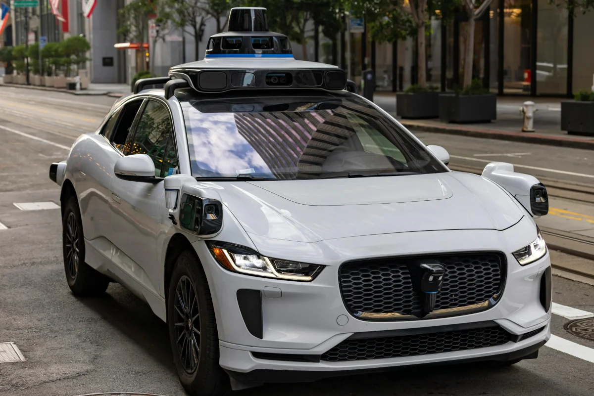 Autonomous vehicle navigating a city