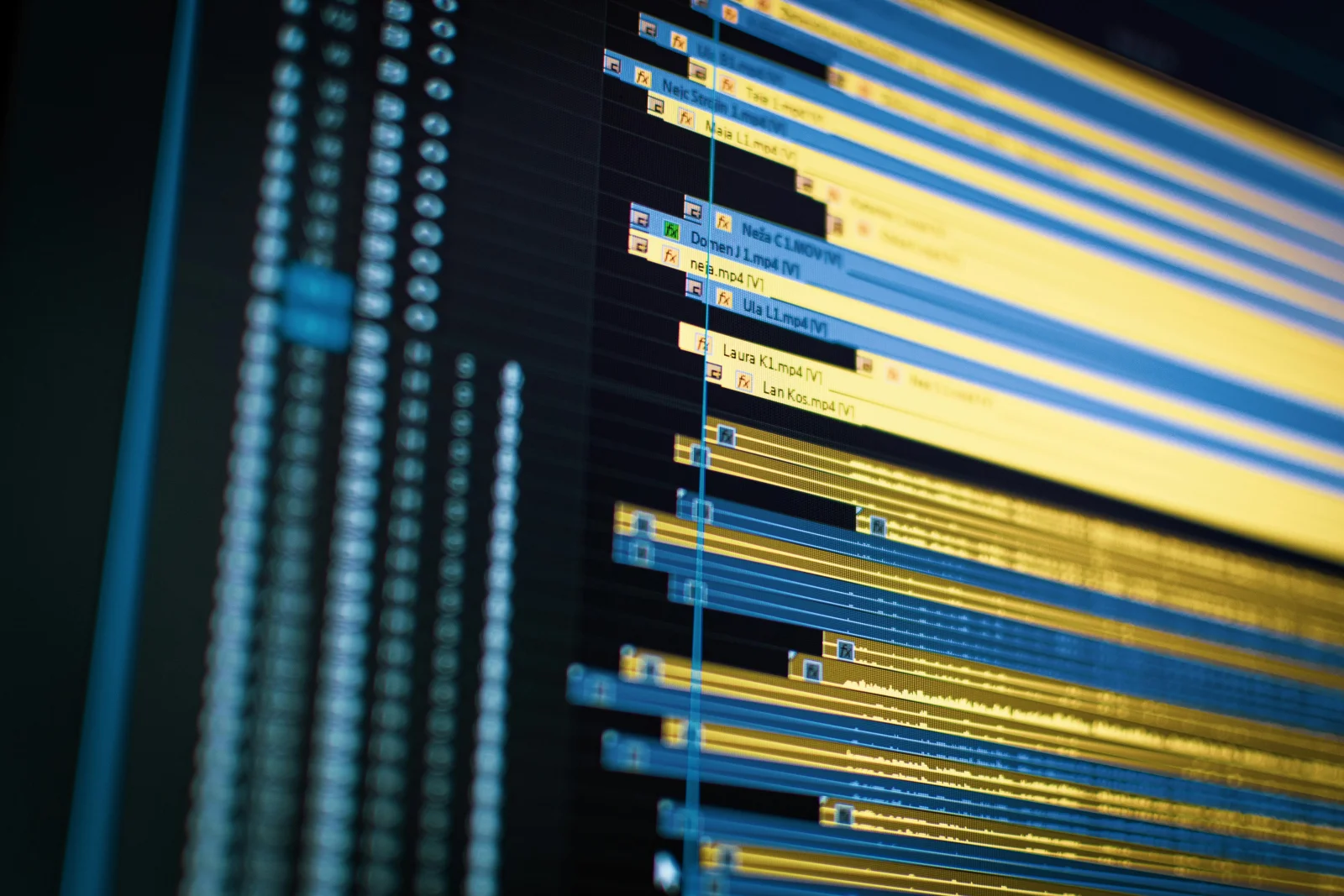 A single server in a dimly lit data center