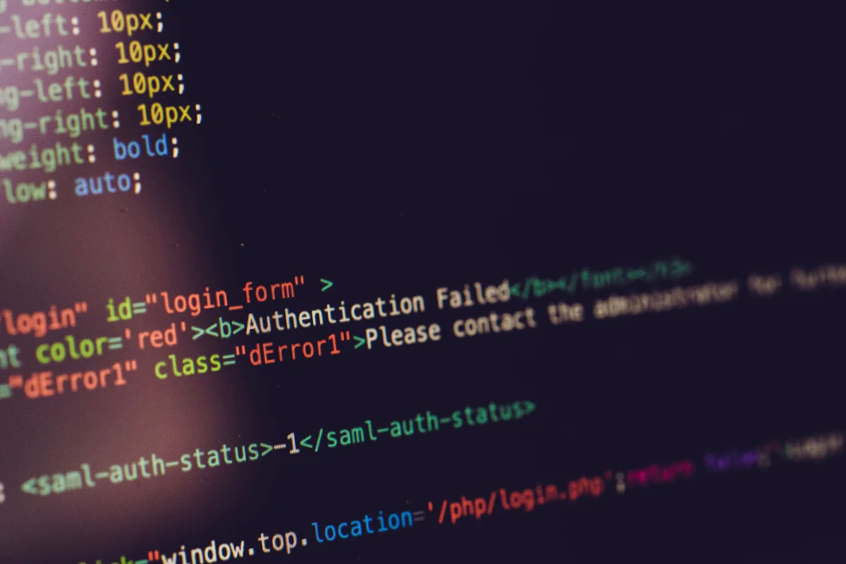 Syntax error example