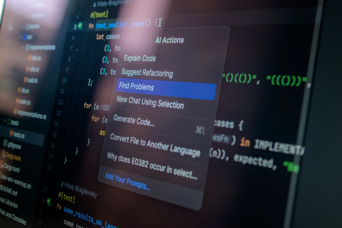 AI entangled with code strings